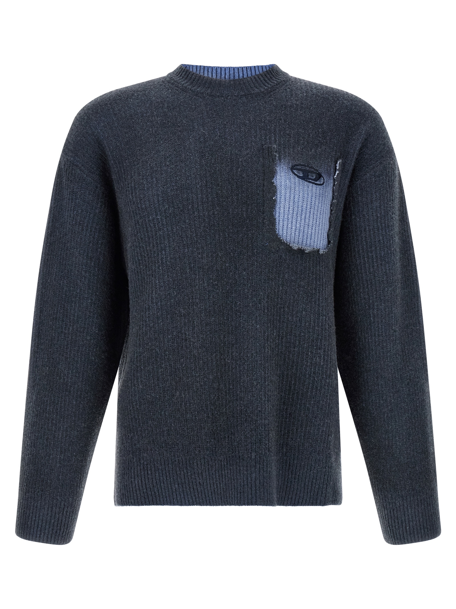 Diesel K-Pickler Heren Trui – Blauw - Afbeelding 1