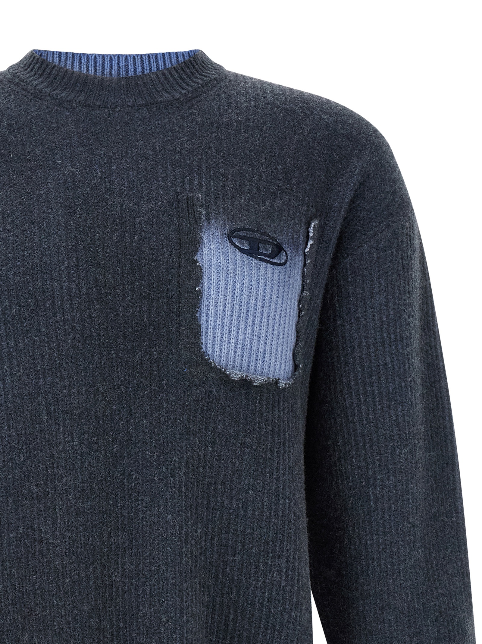 Diesel K-Pickler Heren Trui – Blauw - Afbeelding 3