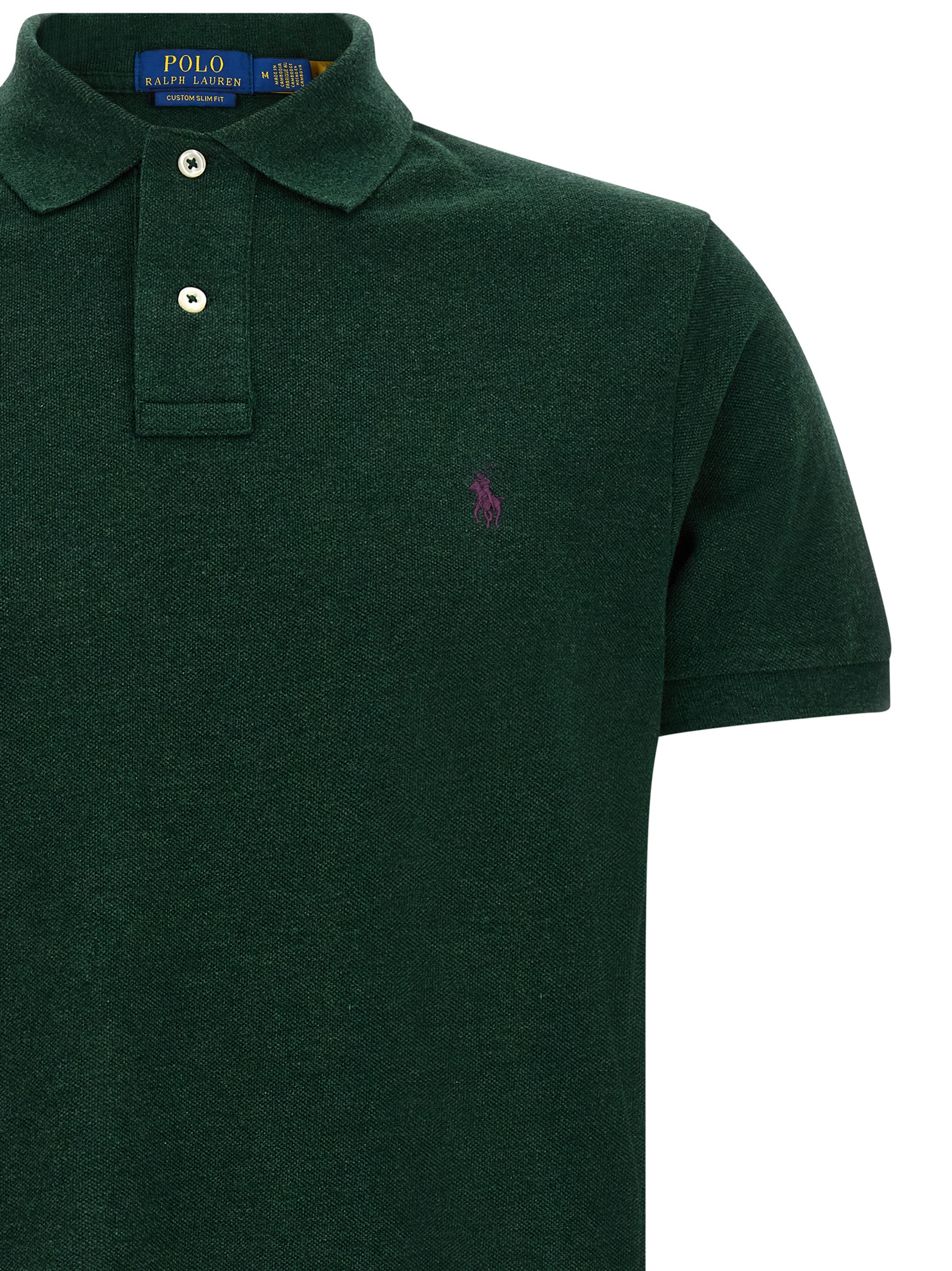 Polo Ralph Lauren Heren Polo Custom Slim Fit – Groen - Afbeelding 3