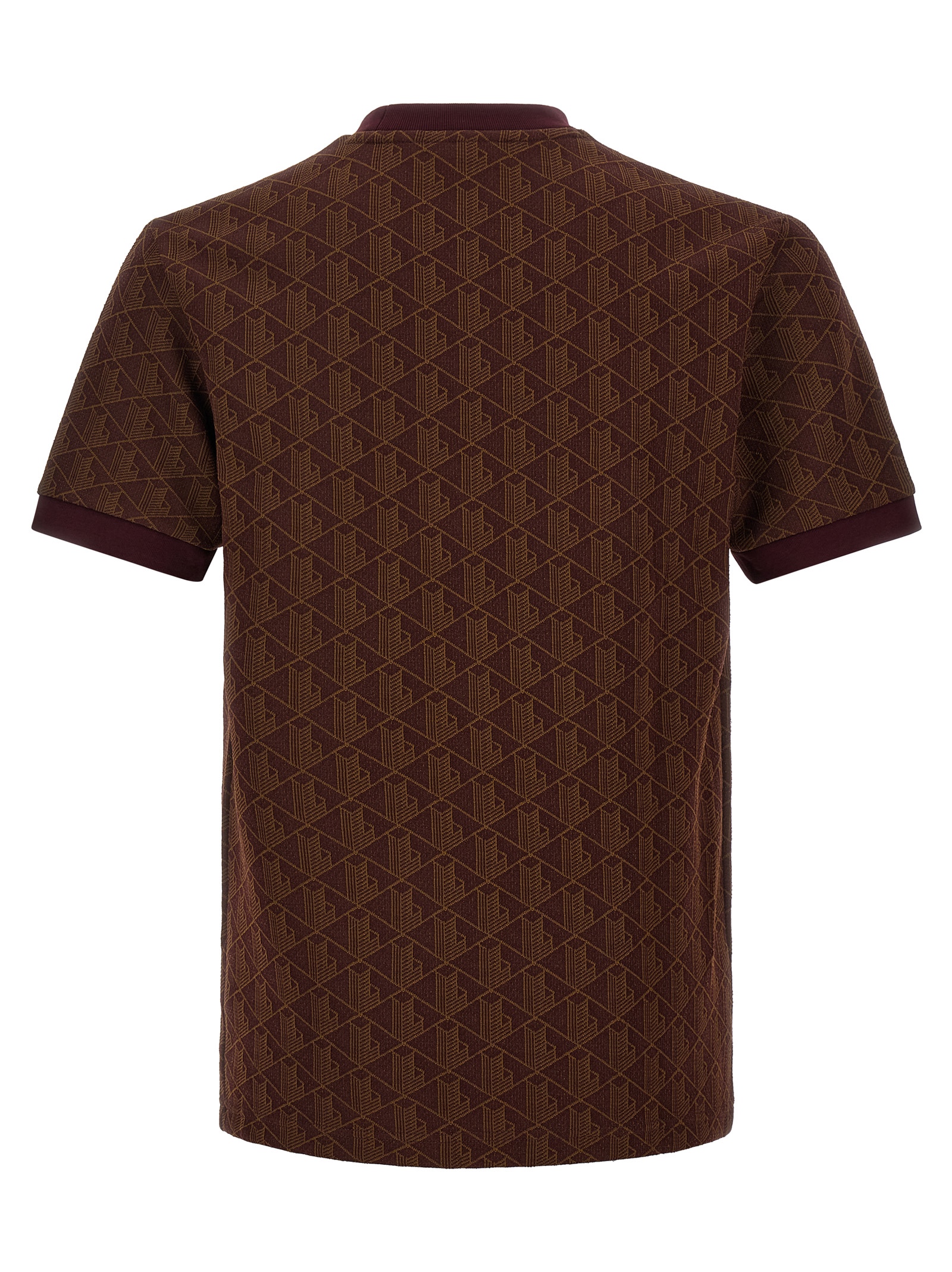 Lacoste Heren T-Shirt – Bruin Monogram - Afbeelding 2