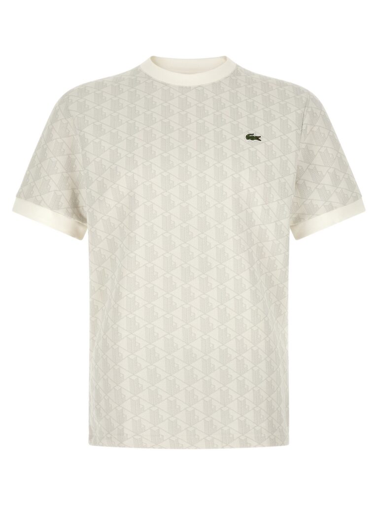 Lacoste Heren T-Shirt – Beige Monogram