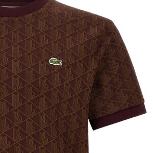 Lacoste Heren T-Shirt – Bruin Monogram - Afbeelding 3