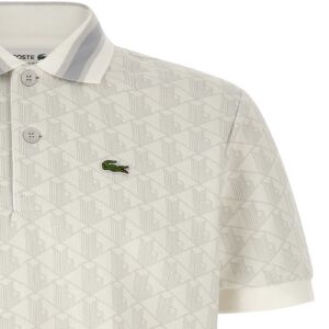 Lacoste Heren Poloshirt – Wit Monogram - Afbeelding 3