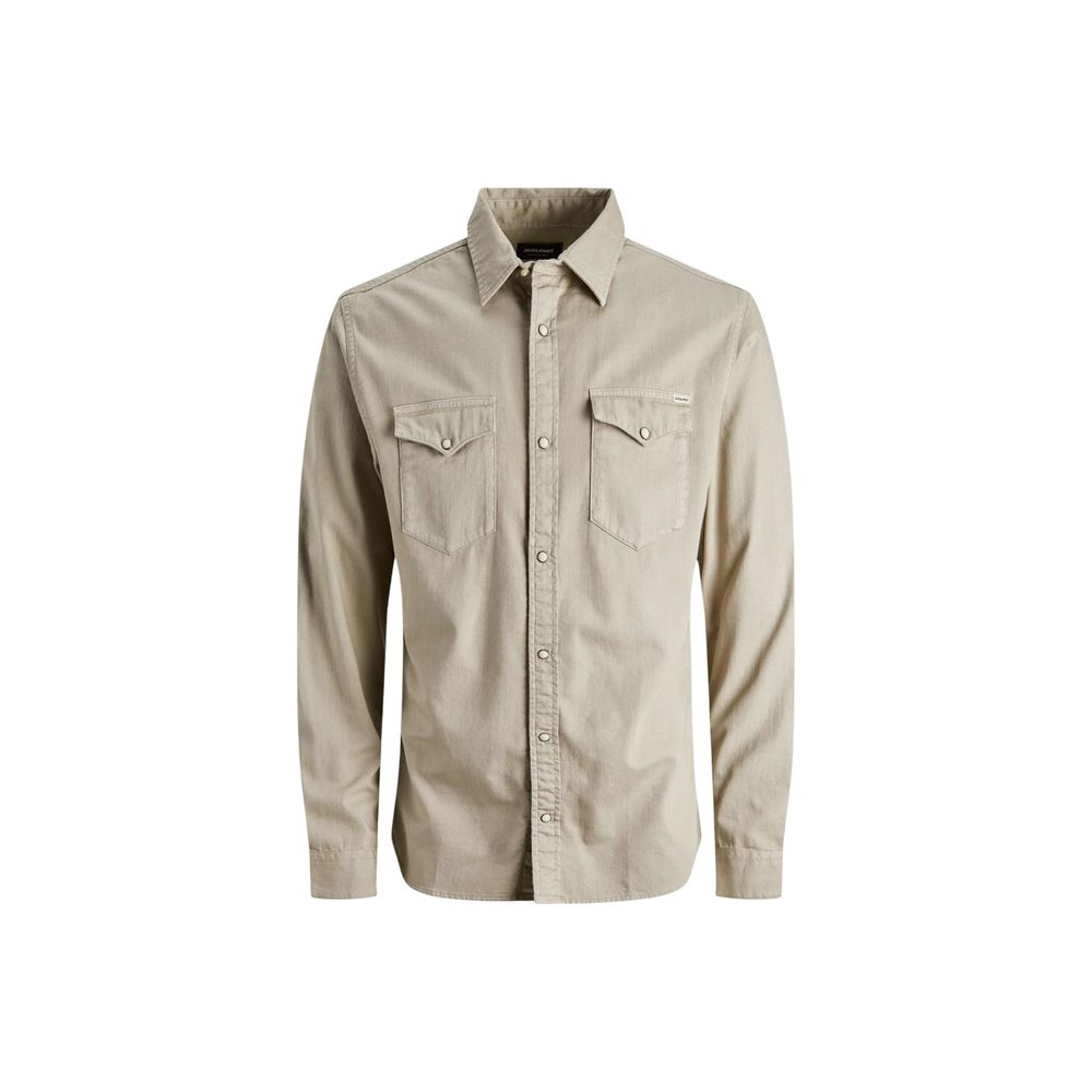 Jack & Jones Heren Denim Overhemd – Beige