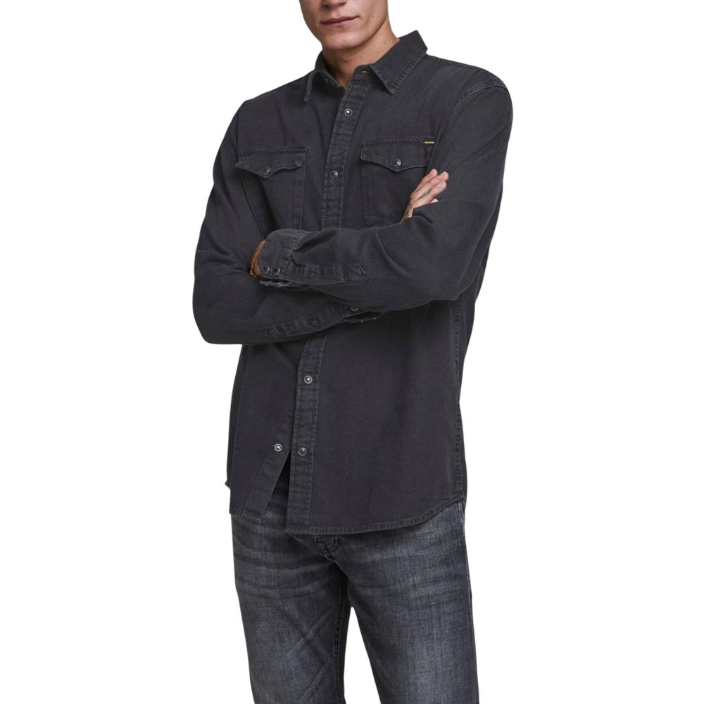 Jack & Jones Heren Denim Overhemd – Zwart