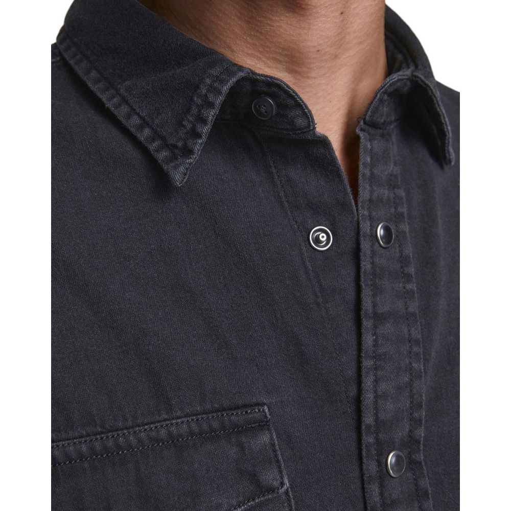 Jack & Jones Heren Denim Overhemd – Zwart