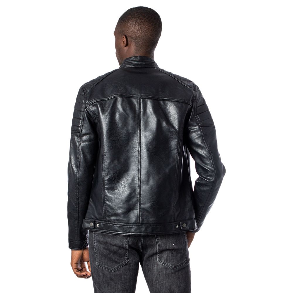 Jack & Jones Heren Jack van Imitatieleer – Zwart