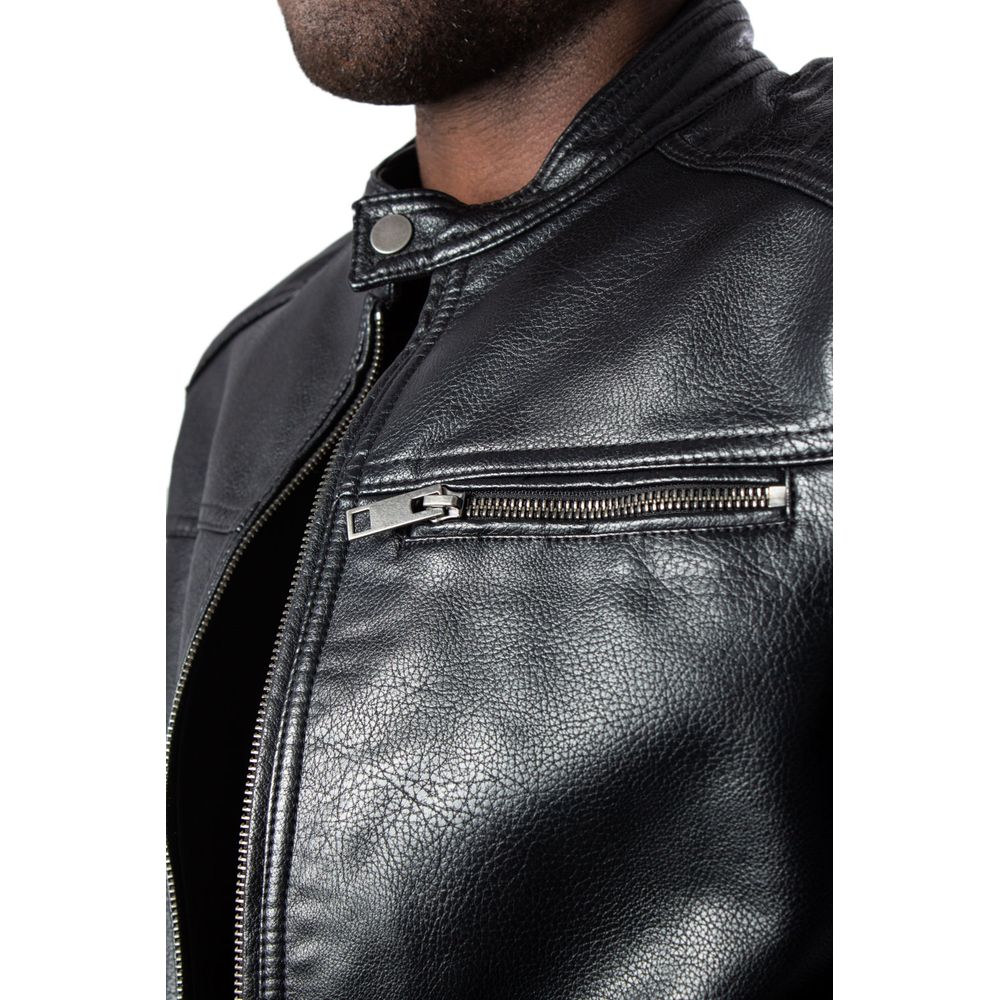 Jack & Jones Heren Jack van Imitatieleer – Zwart
