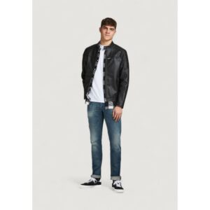 Jack & Jones Heren Jack van Imitatieleer – Zwart - Afbeelding 4