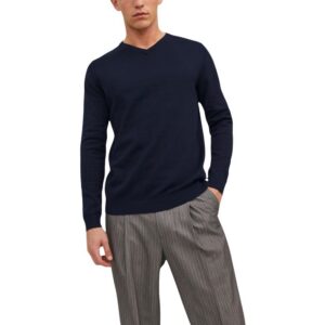 Jack & Jones Heren Trui met V-hals – Blauw - Afbeelding 2