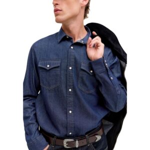 Jack & Jones Heren Denim Overhemd – Blauw - Afbeelding 3