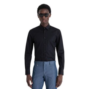 Antony Morato Napoli Heren Overhemd – Zwart - Afbeelding 1