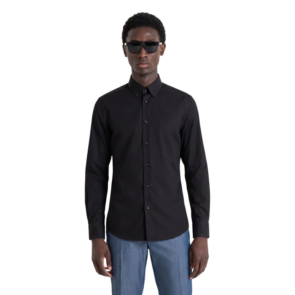 Antony Morato Napoli Heren Overhemd – Zwart