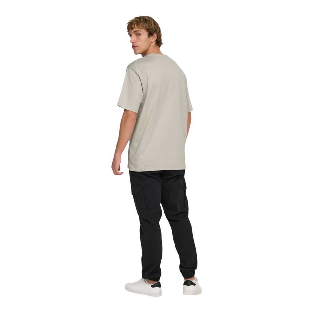 Only & Sons Heren T-shirt – Beige