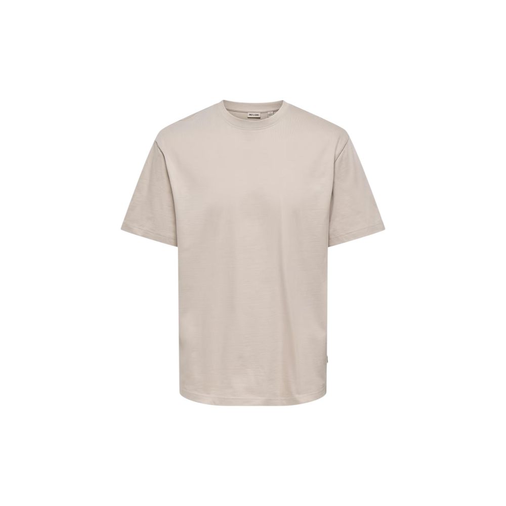 Only & Sons Heren T-shirt – Beige