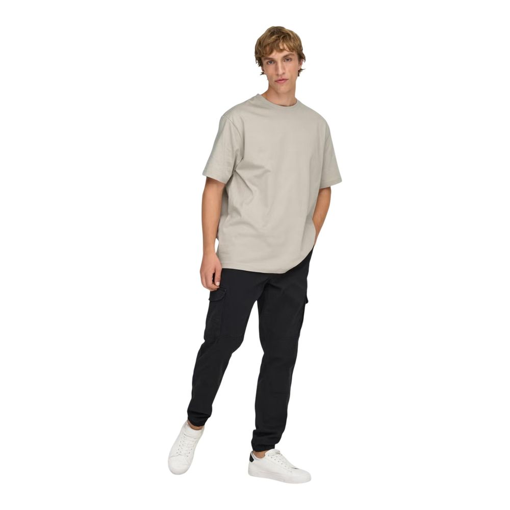 Only & Sons Heren T-shirt – Beige