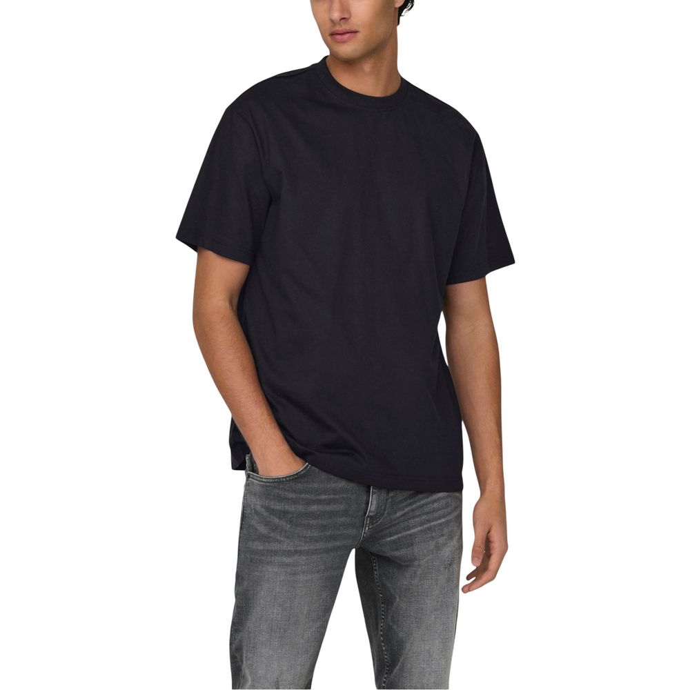 Only & Sons Heren T-shirt – Zwart