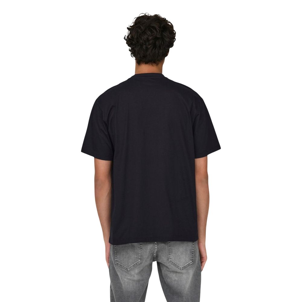 Only & Sons Heren T-shirt – Zwart