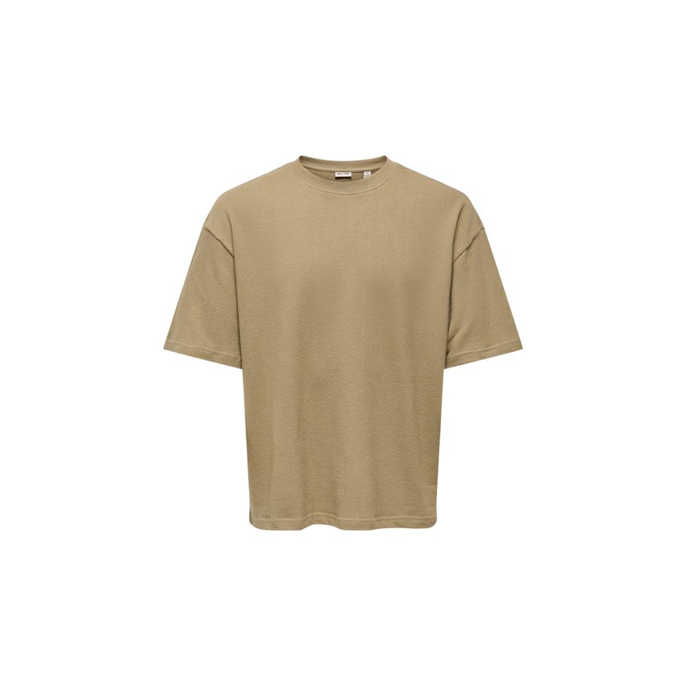 Only & Sons Heren T-shirt – Bruin