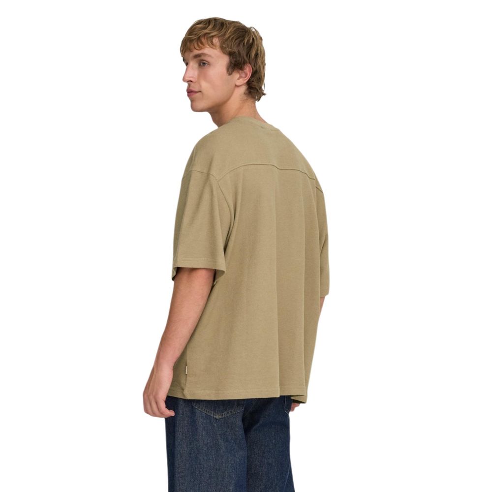 Only & Sons Heren T-shirt – Bruin