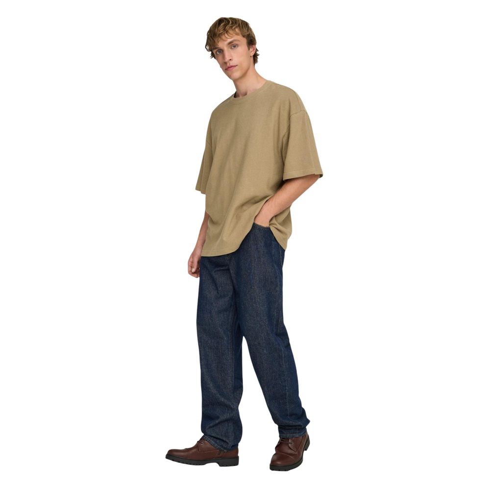 Only & Sons Heren T-shirt – Bruin