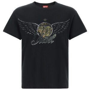 Diesel T-Gerio-A Heren T-Shirt – Zwart - Afbeelding 1