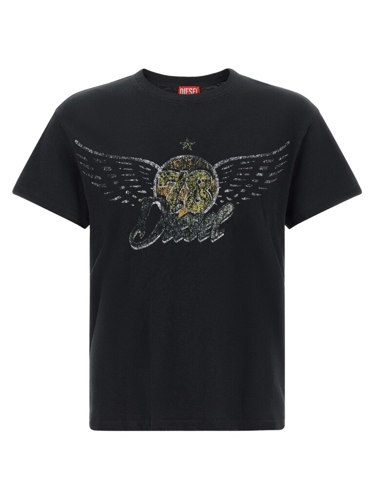 Diesel T-Gerio-A Heren T-Shirt – Zwart