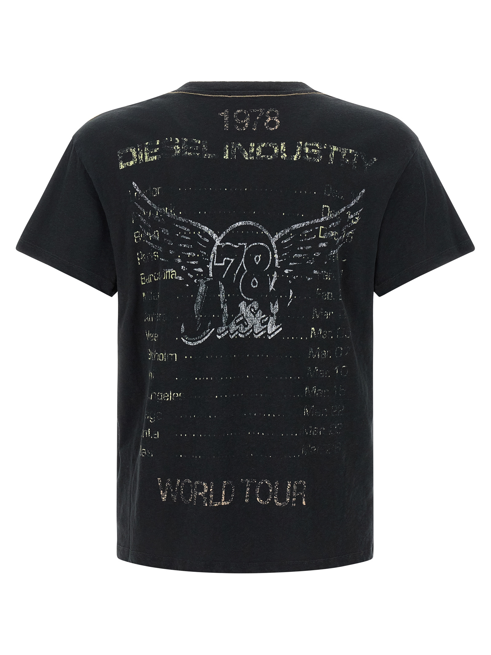 Diesel T-Gerio-A Heren T-Shirt – Zwart - Afbeelding 2