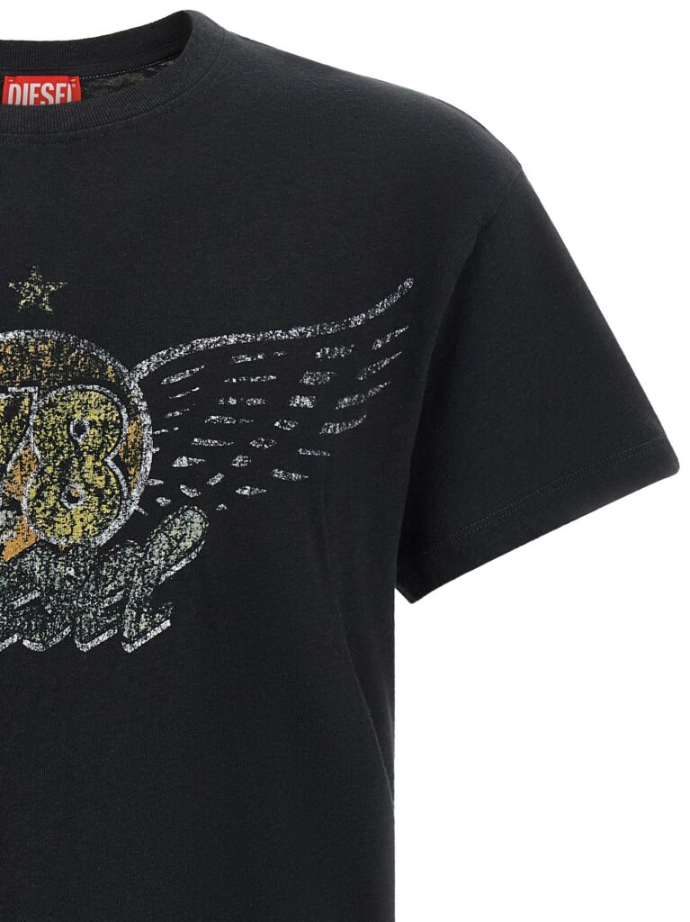 Diesel T-Gerio-A Heren T-Shirt – Zwart