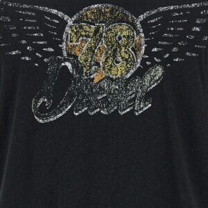 Diesel T-Gerio-A Heren T-Shirt – Zwart - Afbeelding 4