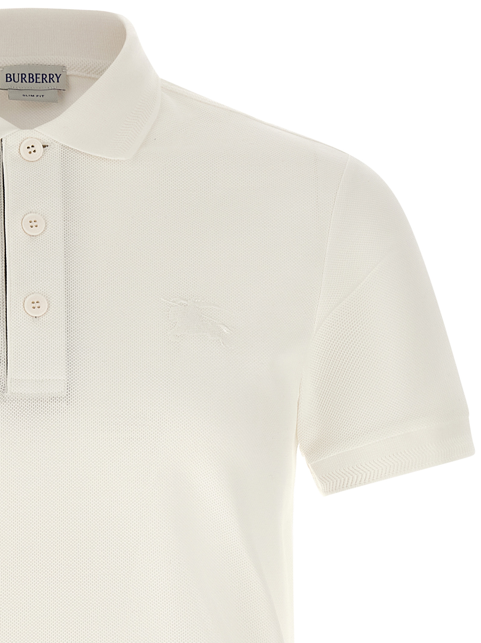 Burberry Eddie Heren Poloshirt – Wit - Afbeelding 3