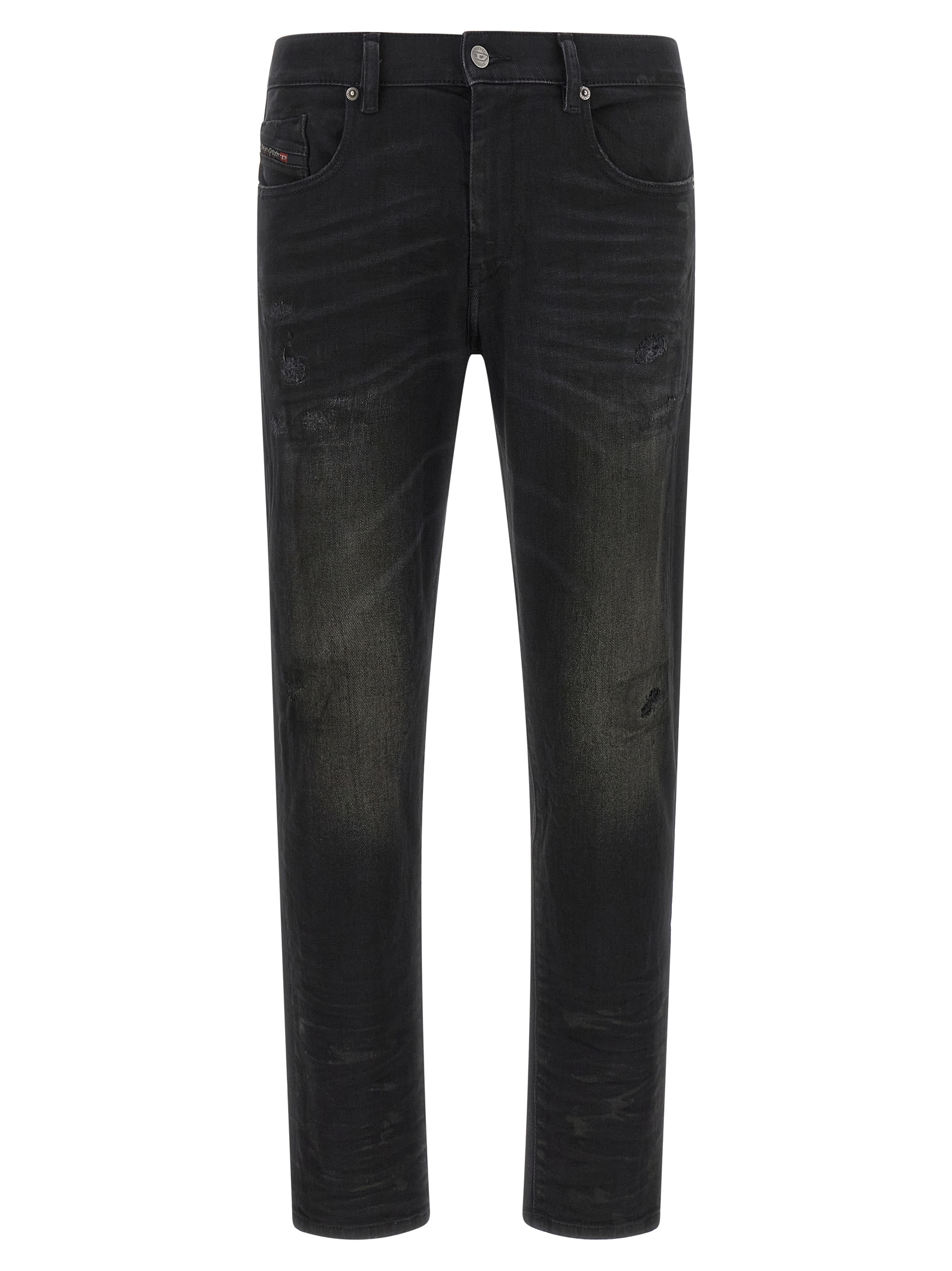 Diesel 2019 D-Strukt Heren Jeans – Zwart - Afbeelding 1