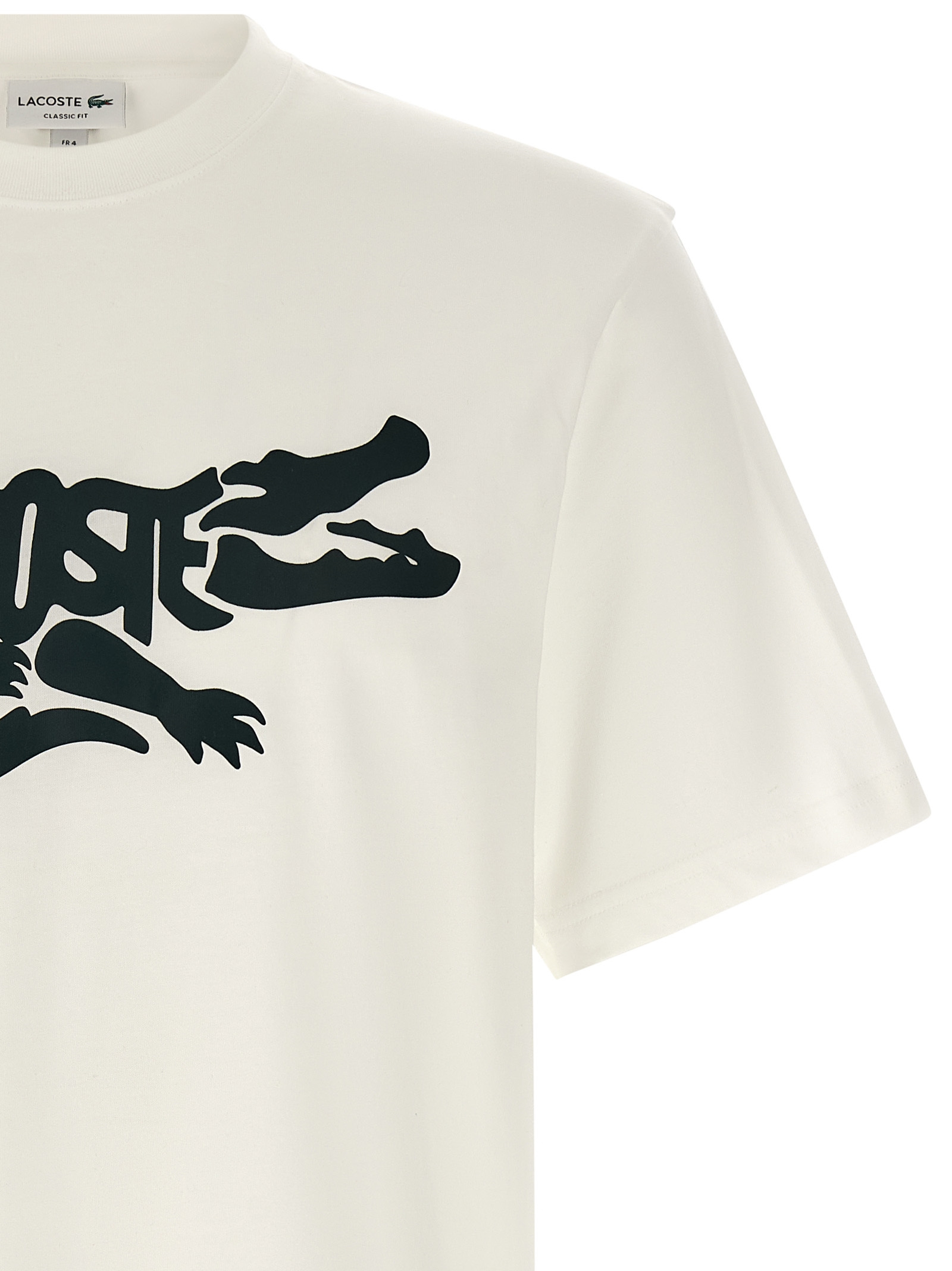 Lacoste Heren T-Shirt – Wit - Afbeelding 3