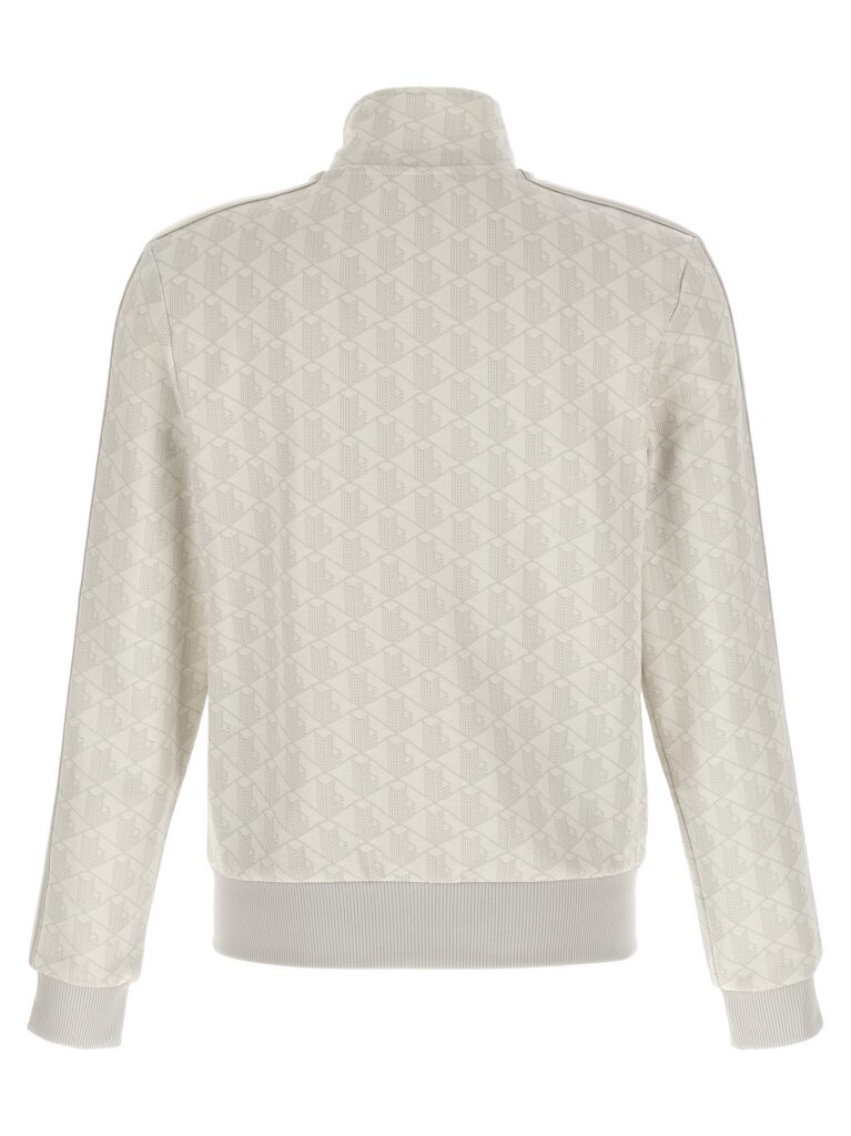 Lacoste Paris Jacquard Heren Sweatshirt – Grijs