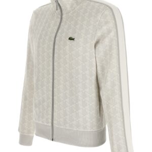 Lacoste Paris Jacquard Heren Sweatshirt – Grijs - Afbeelding 3