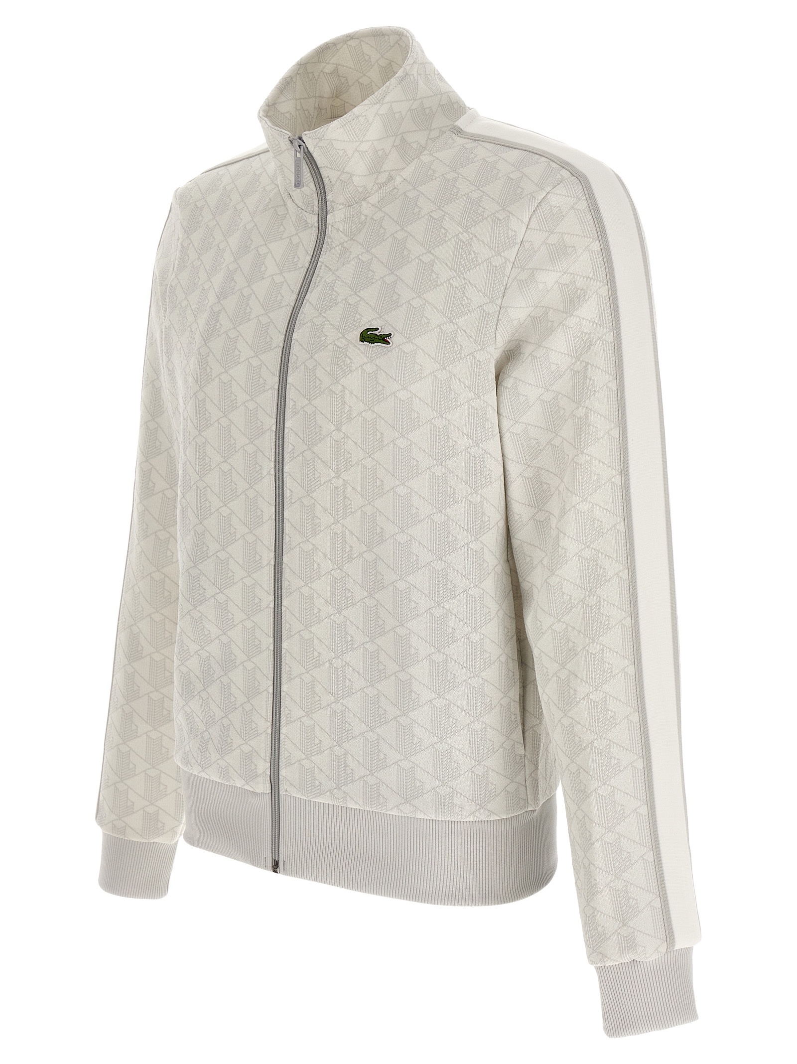 Lacoste Paris Jacquard Heren Sweatshirt – Grijs - Afbeelding 3