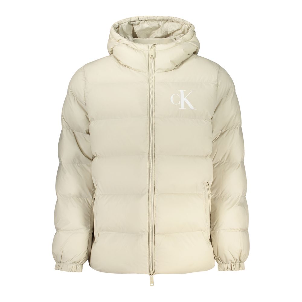 Calvin Klein Heren Jas met Capuchon – Beige