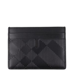 Burberry kaarthouder zwart van leer – compact leren accessoire voor kaarten