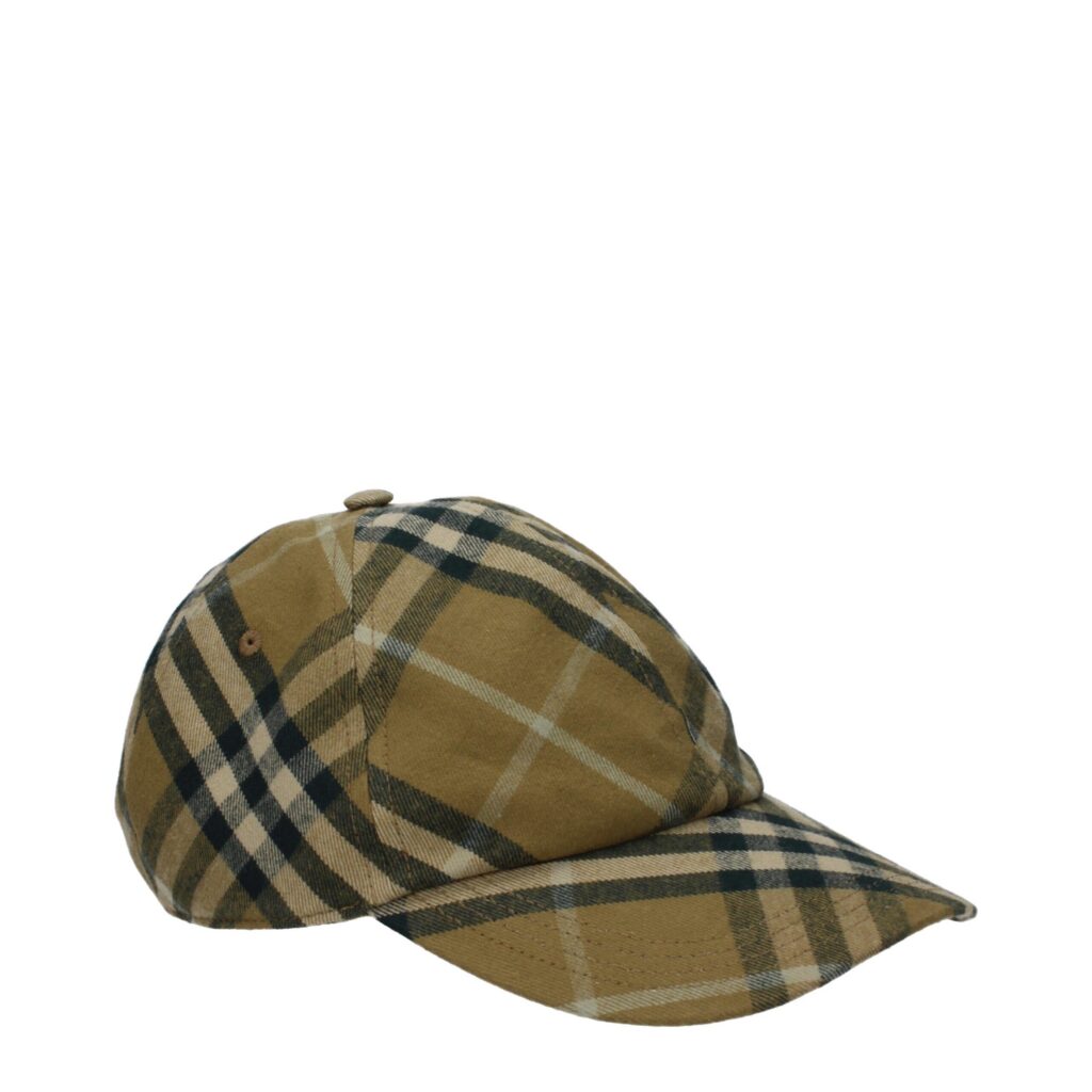 Burberry Check Heren Baseball Cap – Groen