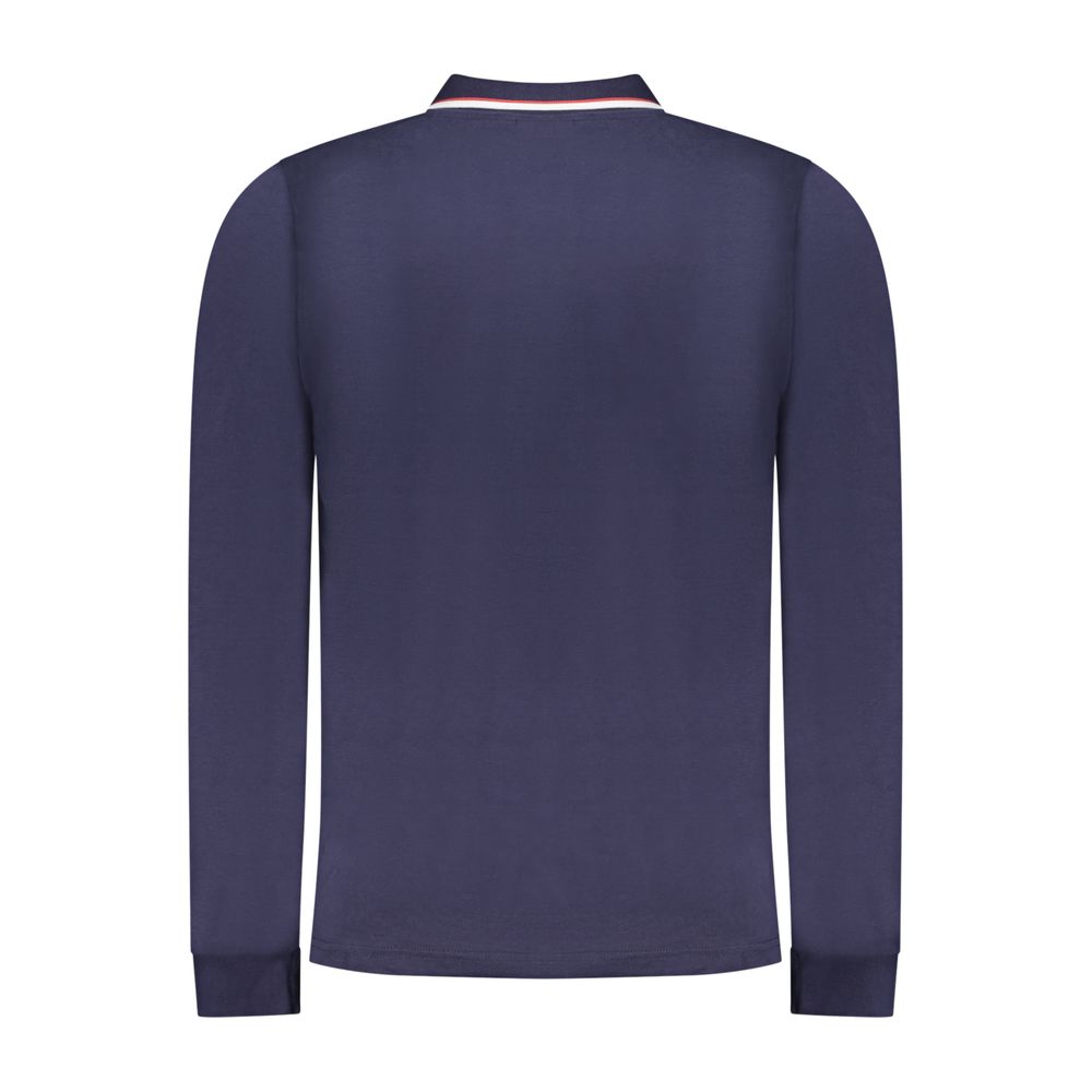 Norway 1963 Heren Polo Lange Mouw – Blauw